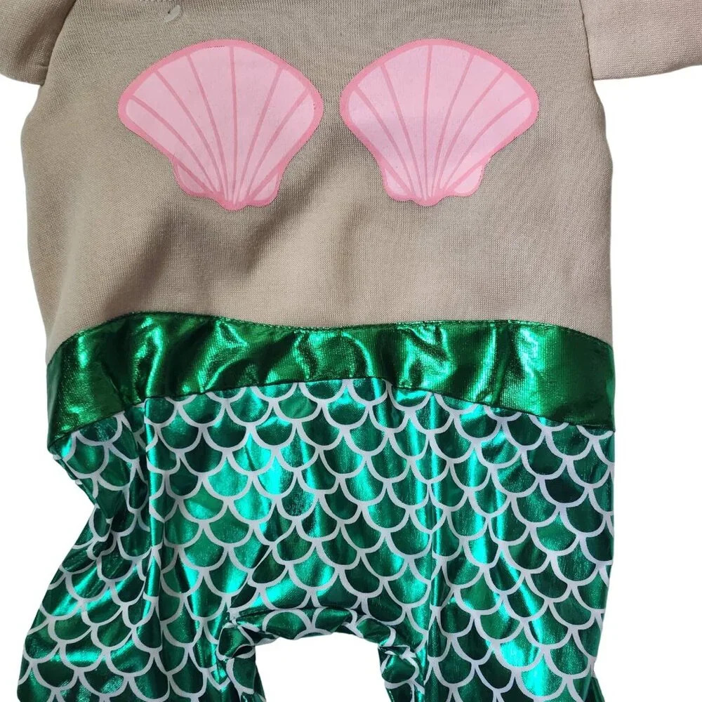 Throw Me A Bone Halloween Costume Size L Mermaid Dog Outfit - Picture 2 of 4